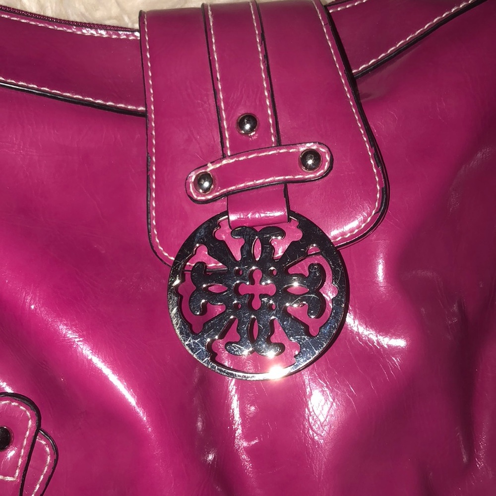 Treviso Raspberry Handbag - Picture 3 of 4